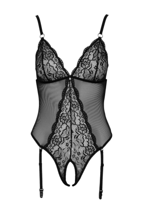 Namiętne, koronkowe body z odsłoniętym kroczem