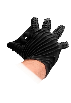 Silikonowa rękawica stymulująca z wypustkami