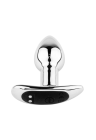 Metalowy korek analny z wibracją, sterowany pilotem - 7,5 cm