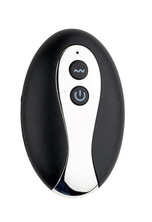 Metalowy korek analny z wibracją, sterowany pilotem - 7,5 cm