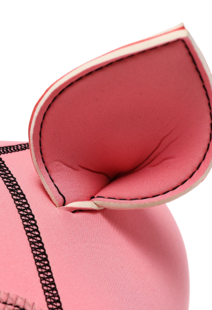 Neoprenowy kaptur BDSM – maska świnki z odpinanym kagańcem