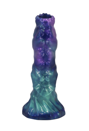 Fantazyjne  dildo z funkcją pompowania i przyssawką + zestaw jajek - 22,4 cm