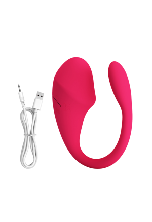 Wibrujące jajeczko sterowane aplikacją z miękkiego silikonu medycznego