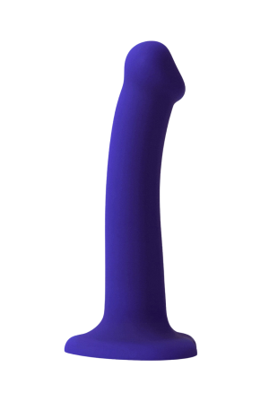 Podświetlane dildo silikonowe z przyssawką – 6 trybów LED - 18 cm