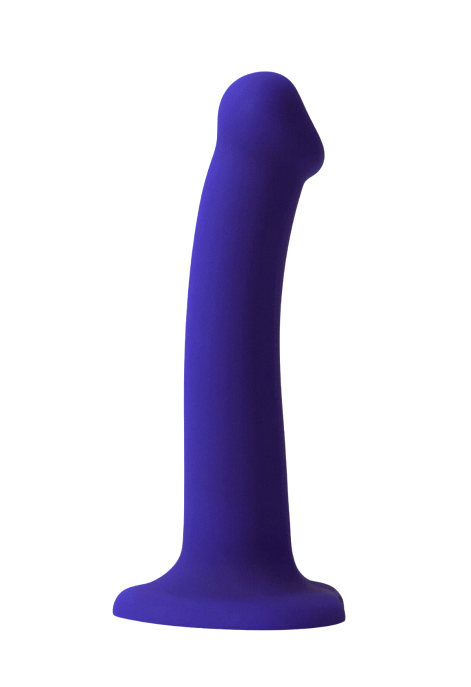 Podświetlane dildo silikonowe z przyssawką – 6 trybów LED - 18 cm