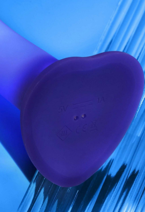 Podświetlane dildo silikonowe z przyssawką – 6 trybów LED - 18 cm