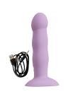 Wibrujące dildo wykonane z jedwabiście gładkiego silikonu medycznego - 19,5 cm