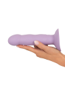 Wibrujące dildo wykonane z jedwabiście gładkiego silikonu medycznego - 19,5 cm