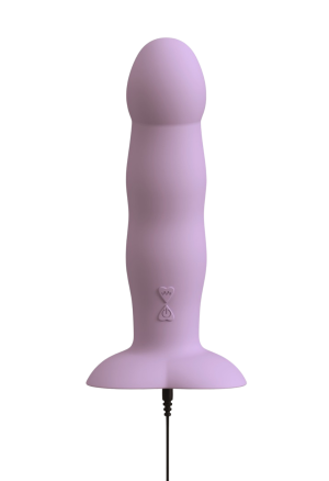 Wibrujące dildo wykonane z jedwabiście gładkiego silikonu medycznego - 19,5 cm