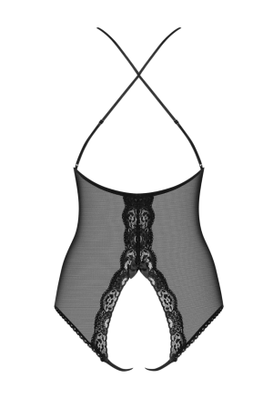 Koronkowe body z otwartym krokiem