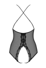 Koronkowe body z otwartym krokiem