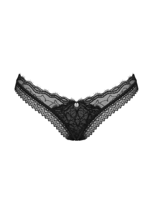 Stylowe stringi z koronki typu eyelash