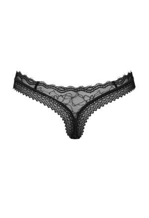 Stylowe stringi z koronki typu eyelash