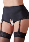 Seksowne, otwarte figi z pasami do pończoch - Plus Size