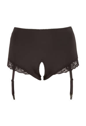 Seksowne, otwarte figi z pasami do pończoch - Plus Size