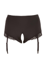 Seksowne, otwarte figi z pasami do pończoch - Plus Size