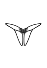 Stringi typu crotchless z ozdobnym detalem