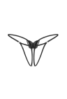 Stringi typu crotchless z ozdobnym detalem