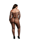 Zmysłowe bodystocking z długim rękawem - rozmiar XL/4XL