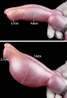 Nadmuchiwane, fantazyjne dildo - 19 cm