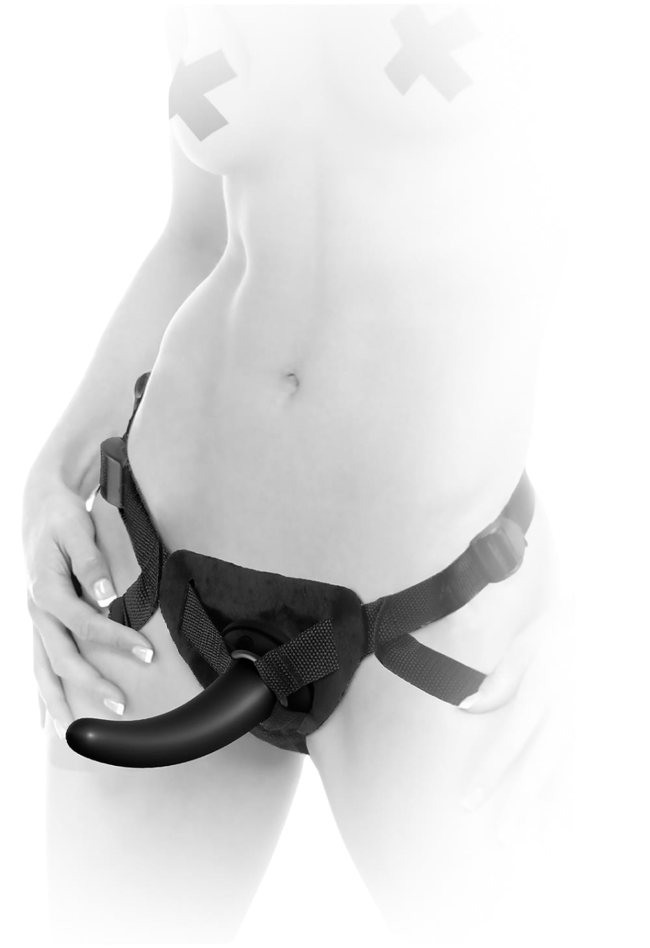Zestaw strap-on z dopasowaną uprzężą