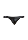 Czarny jockstrap o błyszczącym wykończeniu