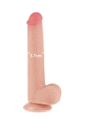 Ultra realistyczne dildo z przyssawką  i funkcją ruchomej skórki- 22 cm
