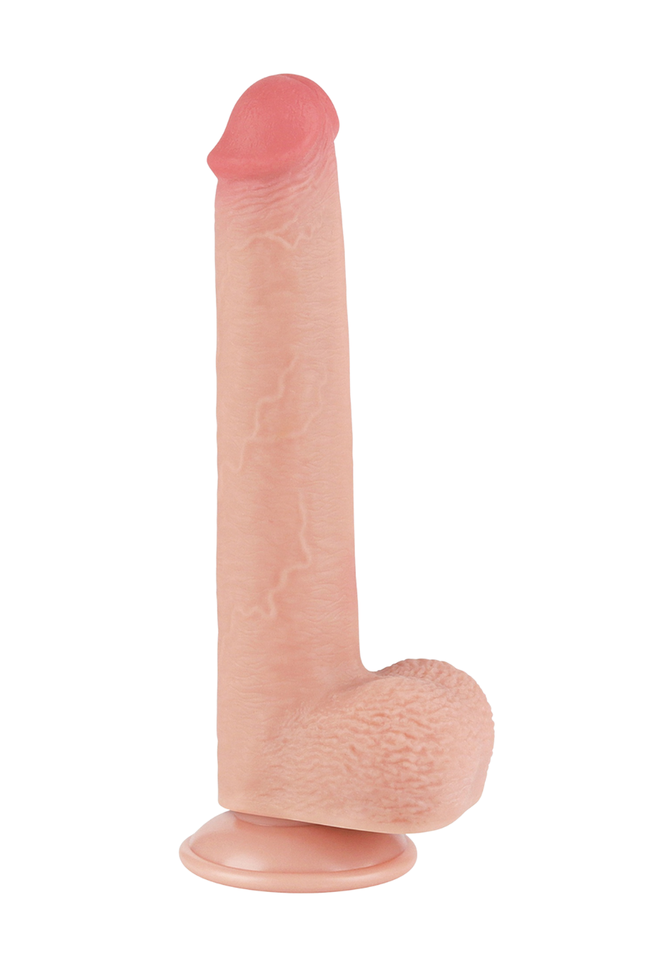 Ultra realistyczne dildo z przyssawką  i funkcją ruchomej skórki- 22 cm