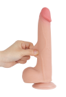 Ultra realistyczne dildo z przyssawką  i funkcją ruchomej skórki- 20 cm