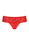 Czerwone figi z koronki w rozmiarze plus size