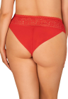 Czerwone figi z koronki w rozmiarze plus size