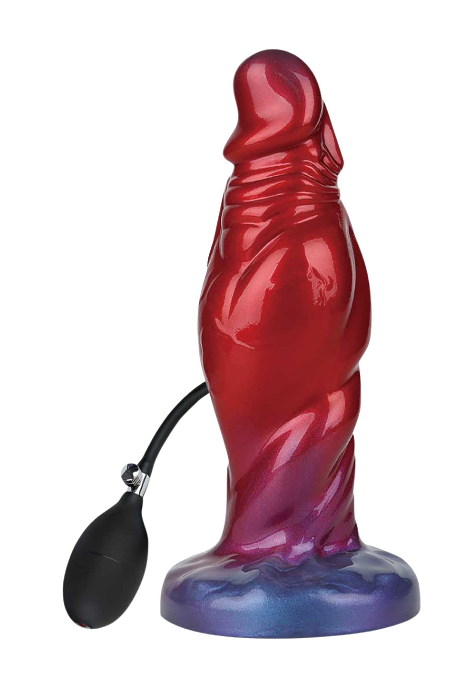 Nadmuchiwane, silikonowe dildo typu monster - 22 cm