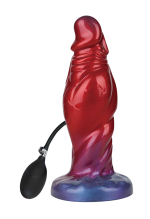 Nadmuchiwane, silikonowe dildo typu monster - 22 cm