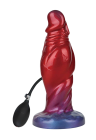 Nadmuchiwane, silikonowe dildo typu monster - 22 cm