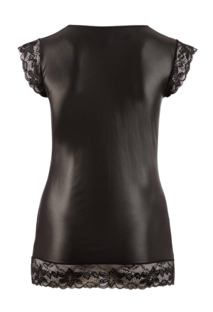 Urocza, krótka sukienka z koronką - Plus Size