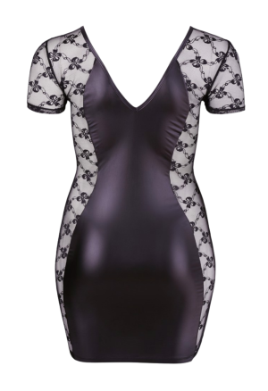 Ponętna sukienka z koronką oraz suwakiem - Plus Size