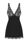 Kobieca babydoll z różaną koronką