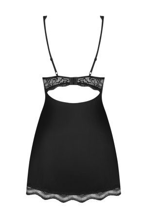 Kobieca babydoll z różaną koronką