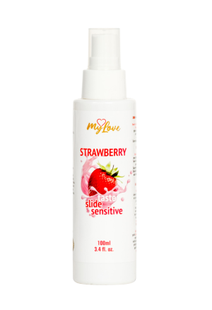 Aromatyczny żel intymny na bazie wody o smaku truskawki  - 100 ml