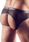 Jockstrapy z delikatnej siateczki wykończone materiałem wetlook