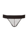 Czarne slipy męskie - Jockstrap z siateczką na przodzie, rozmiar S