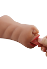 Masturbator z podwójnym kanałem do zróżnicowanej stymulacji