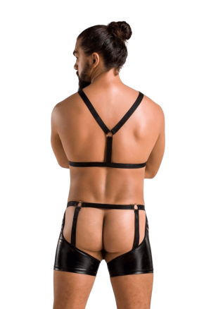 Zabójczy, czarny harness z...