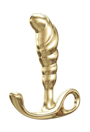Elegancki masażer prostaty P-Spot – metalowy stymulator ze stopu cynku