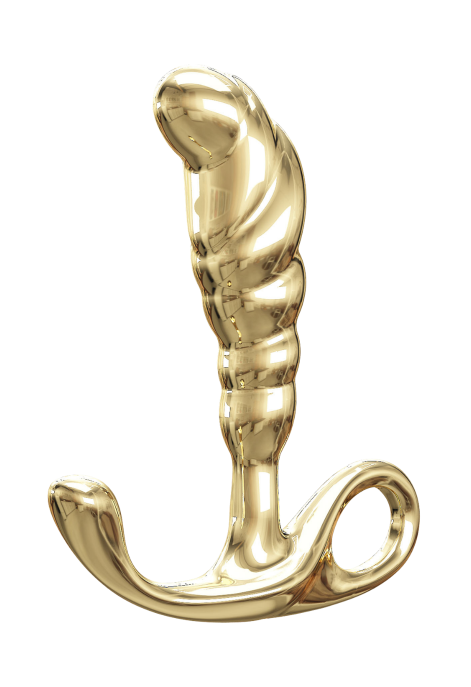 Elegancki masażer prostaty P-Spot – metalowy stymulator ze stopu cynku