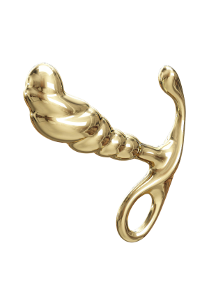 Elegancki masażer prostaty P-Spot – metalowy stymulator ze stopu cynku