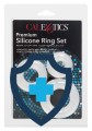 Zestaw 3 silikonowych ringów erekcyjnych, elastyczne pierścienie