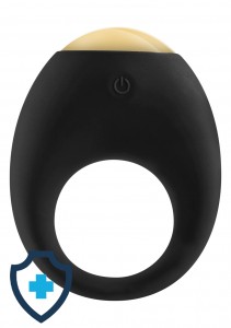 Elegancki wibrujący pierścień na penisa z wielokolorowym światełkiem, ładowany USB