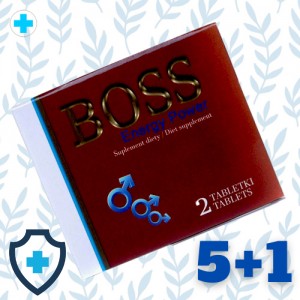 Boss Energy Power Ginseng - zestaw tabletek na erekcję 5+1 GRATIS