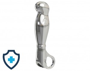Aluminiowy masażer prostaty z wibracjami